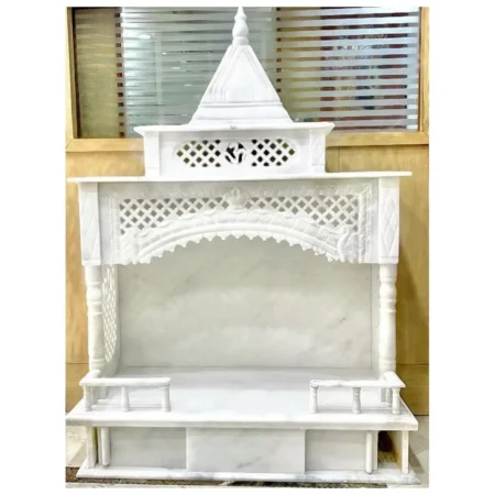 Aum Marble Mandir with Mehrab design